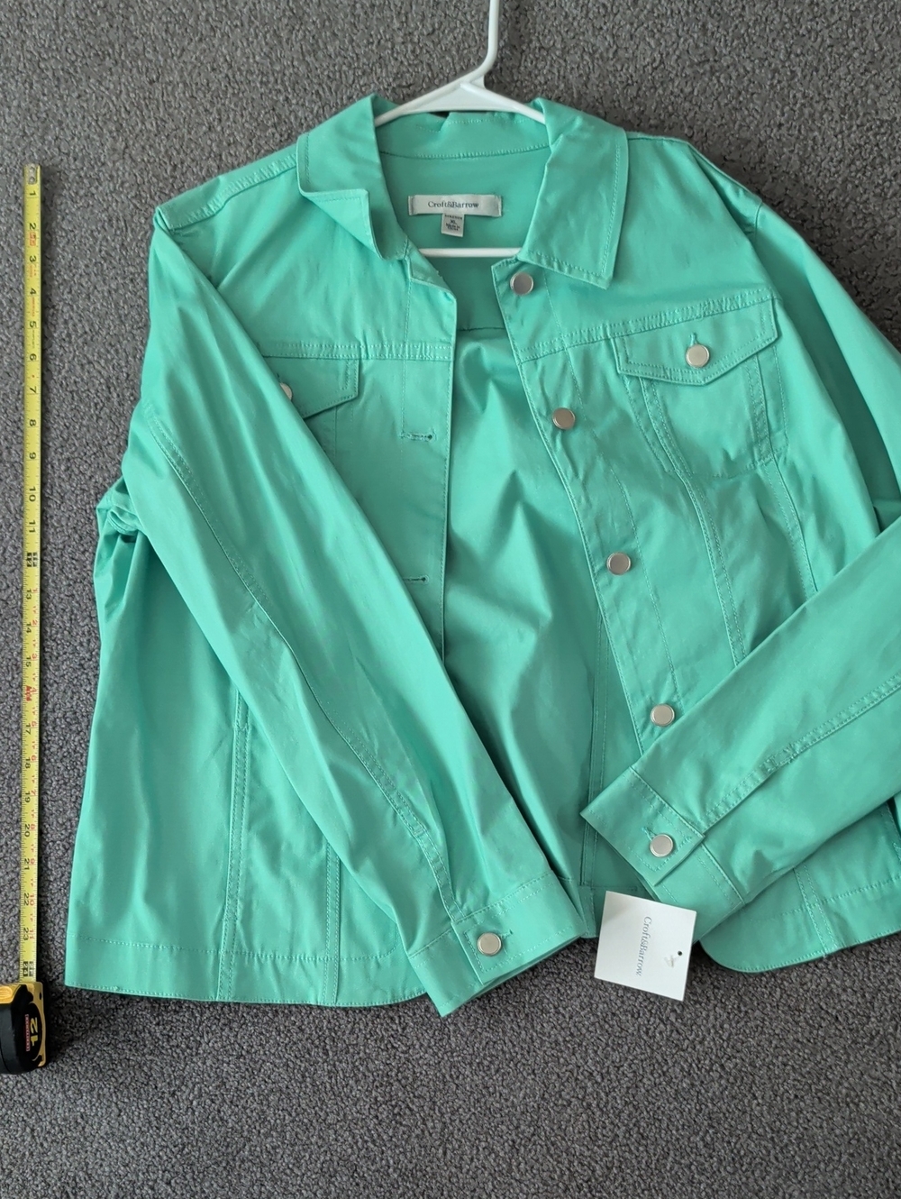 croft & barrow Mint Green Utility Jacket